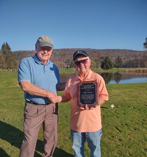 Cliff Davis, Greene -  receiving the 2022 Hermann Bressler award