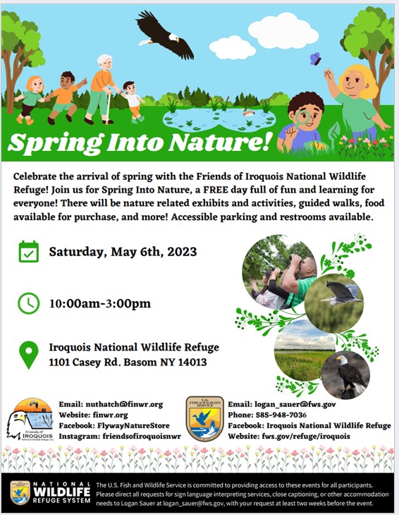 Spring Into Nature! @ Iroquois National Wildlife Refuge